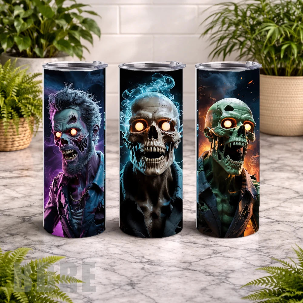 Zombie Trio 20 OZ Wrap Mockup