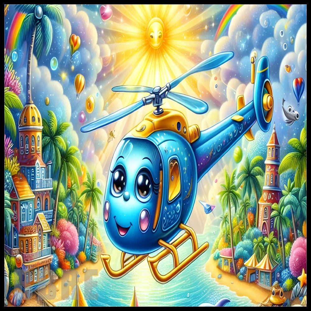 Happy Helicopter 20 OZ Sublimation Wrap