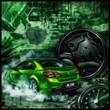 Green Muscle Car 20 OZ Sublimation Wrap