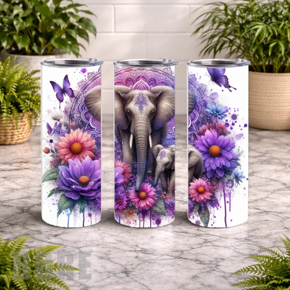 Elephant Blossom 4 20 OZ Wrap Mockup