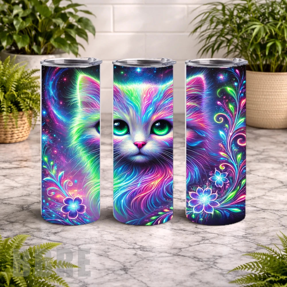 Cosmic Cat 20 OZ Wrap Mockup