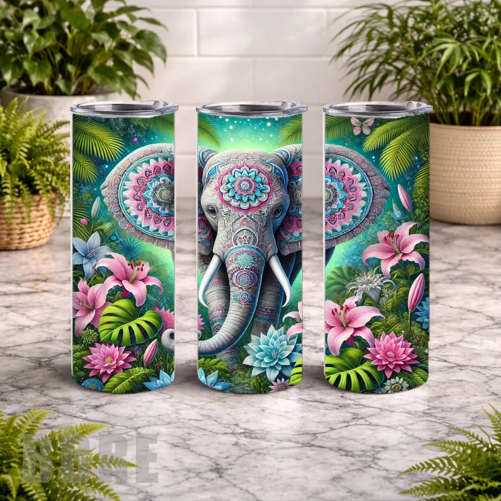 Elephant Blossom 5 20 OZ Wrap Mockup