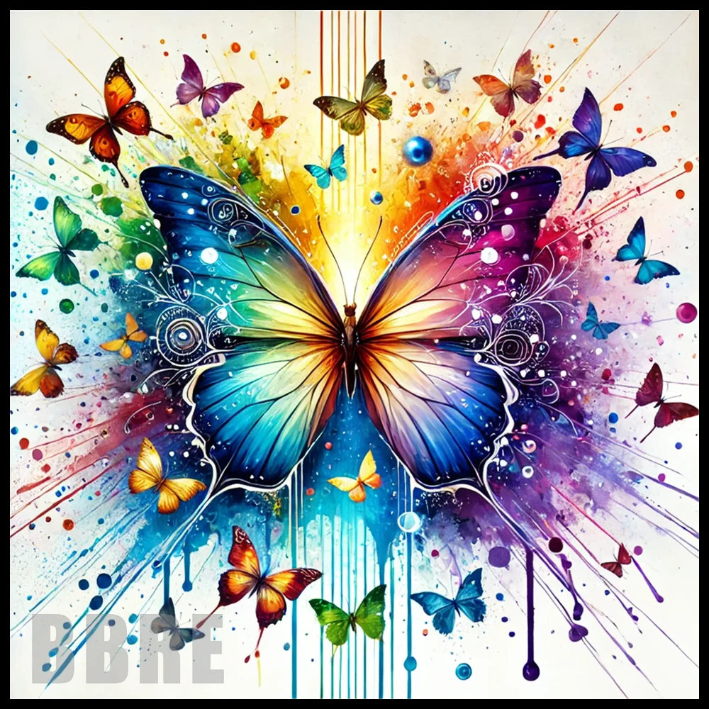 Butterfly Splash 20 OZ Sublimation Wrap