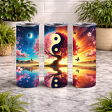 Yin Yang Tree 20 OZ Wrap Mockup