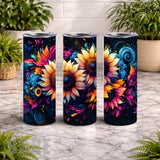 Vibrant Sunflowers 2 20 OZ Wrap Mockup