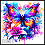 Colorful Butterfly 3 20 OZ Sublimation Wrap