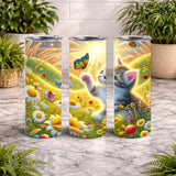 Kitten Butterflies 20 OZ Wrap Mockup