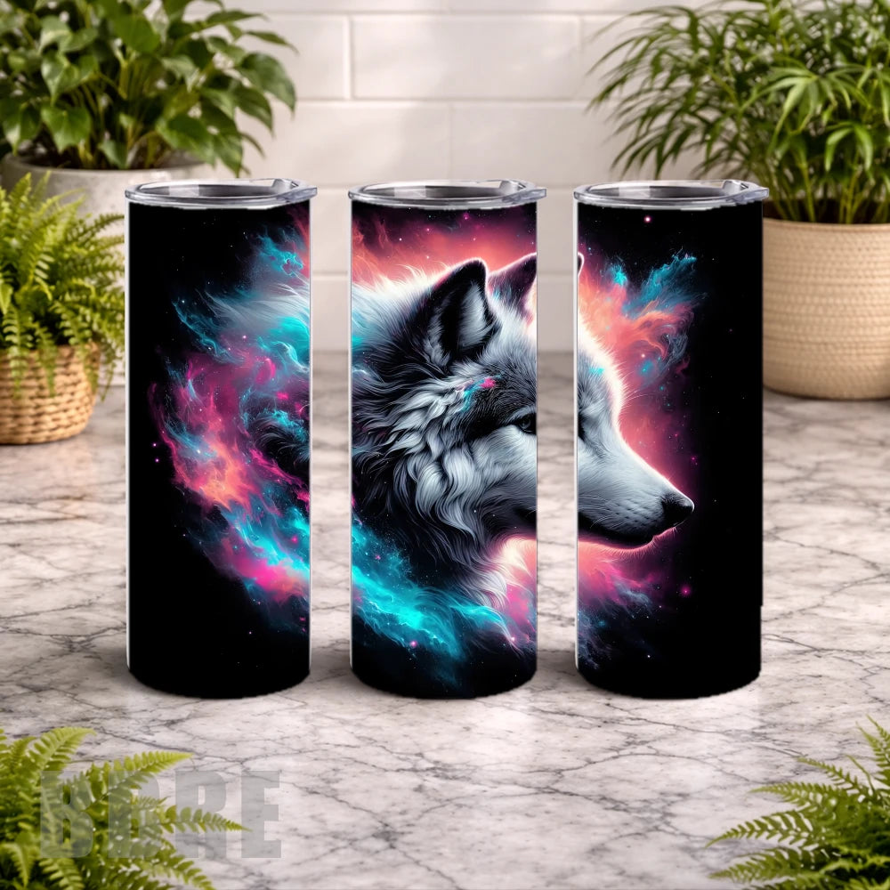Cosmic Wolf 6 20 OZ Wrap Mockup