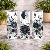Floral Moon 20 OZ Wrap Mockup