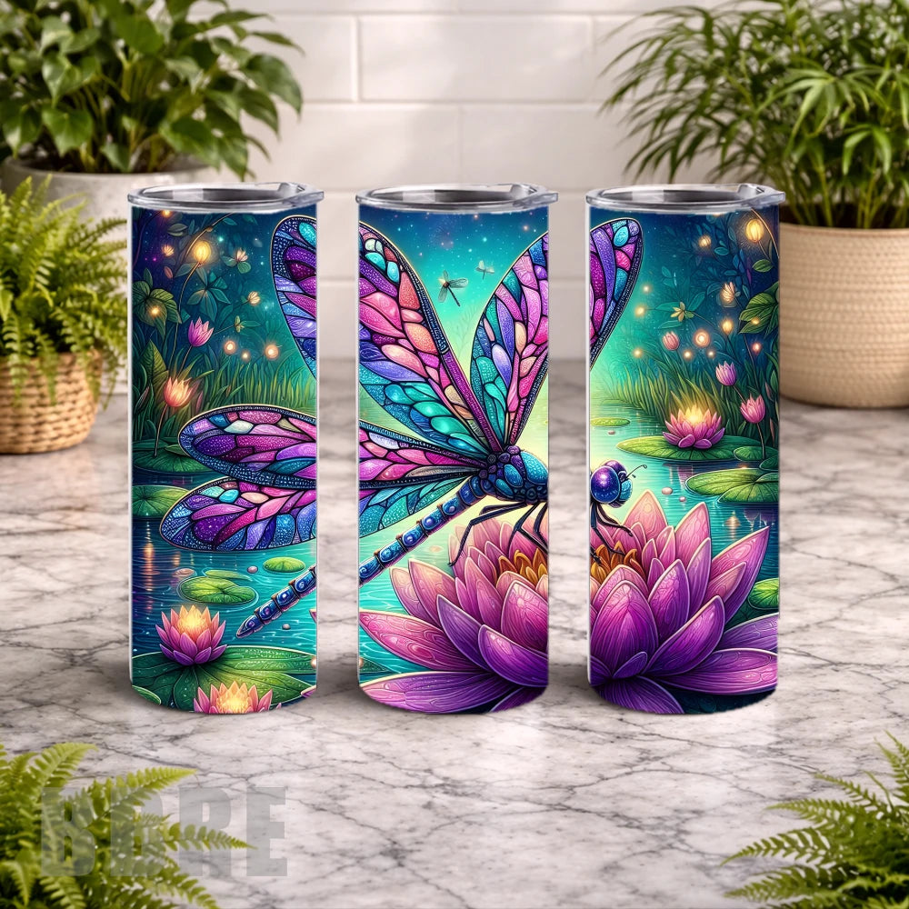 Dragonfly Dream 20 OZ Wrap Mockup