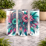 Dreamcatcher Floral 20 OZ Wrap Mockup
