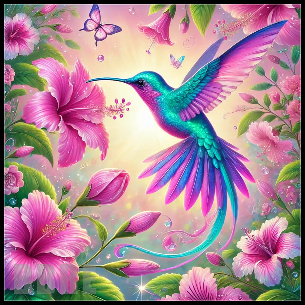 Hummingbird Blossom 20 OZ Sublimation Wrap