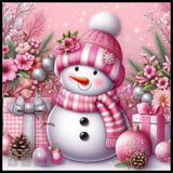 Pink Snowman 20 OZ Sublimation Wrap