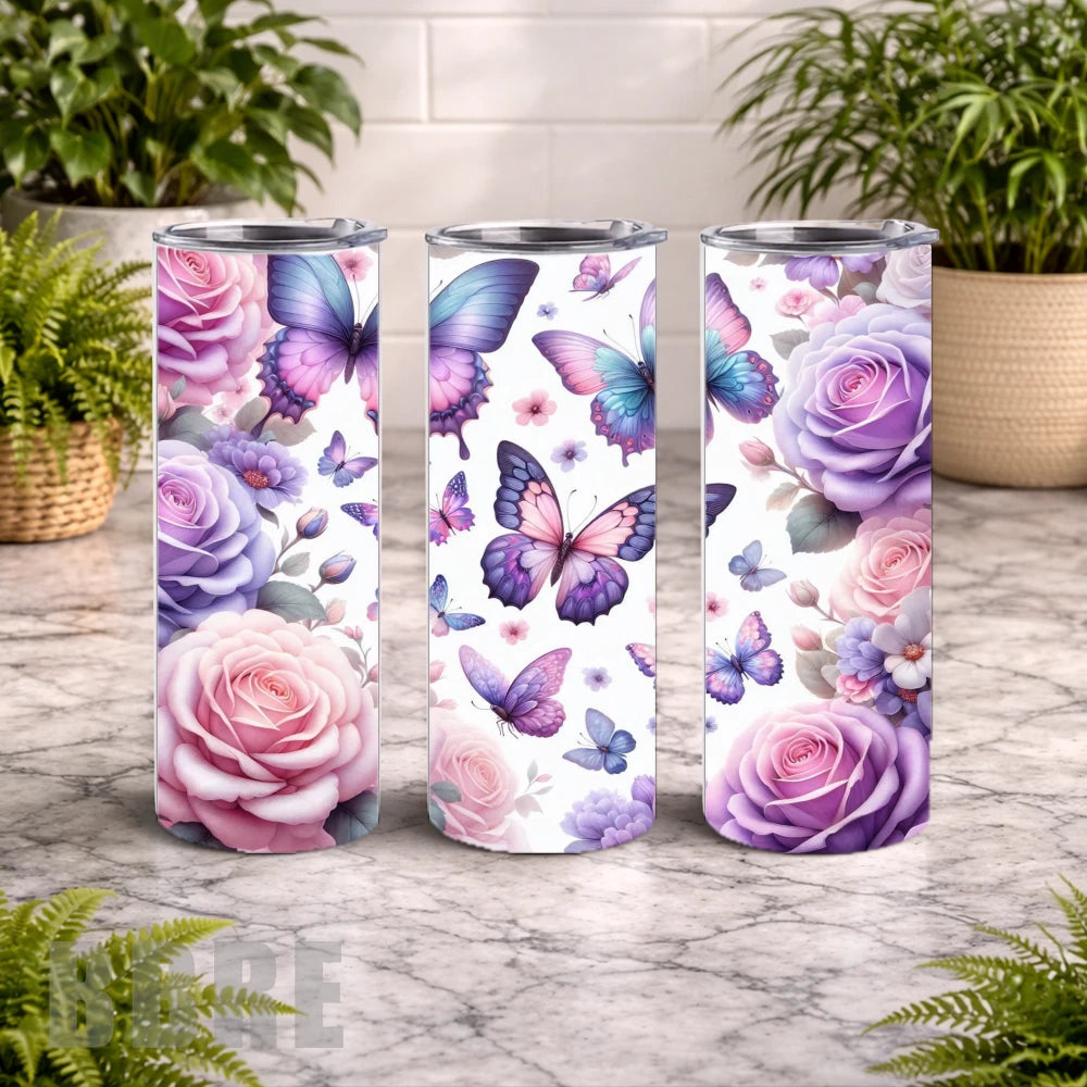 Butterfly Blossom 24 20 OZ Wrap Mockup