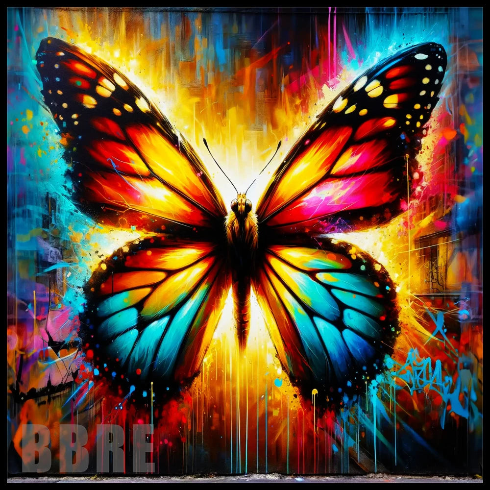 Vibrant Butterfly 20 OZ Sublimation Wrap