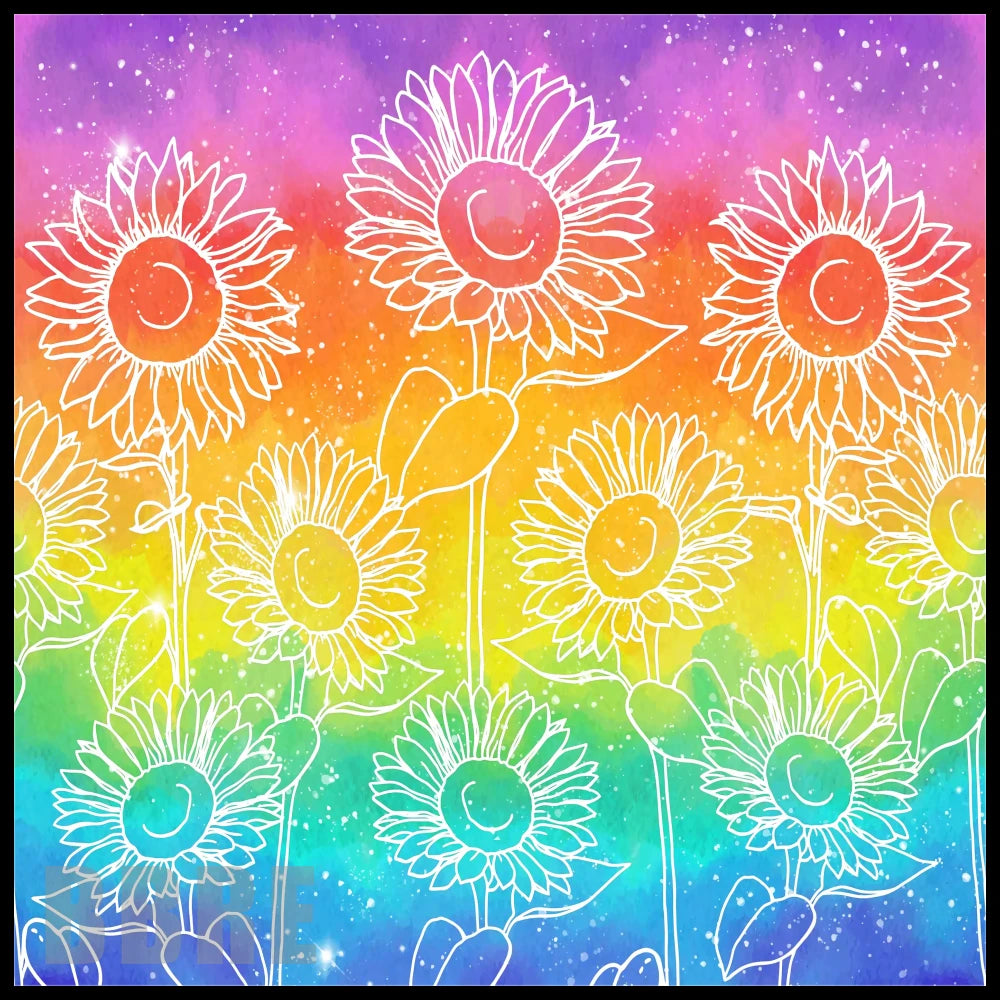 Sunflower Rainbow 20 OZ Sublimation Wrap