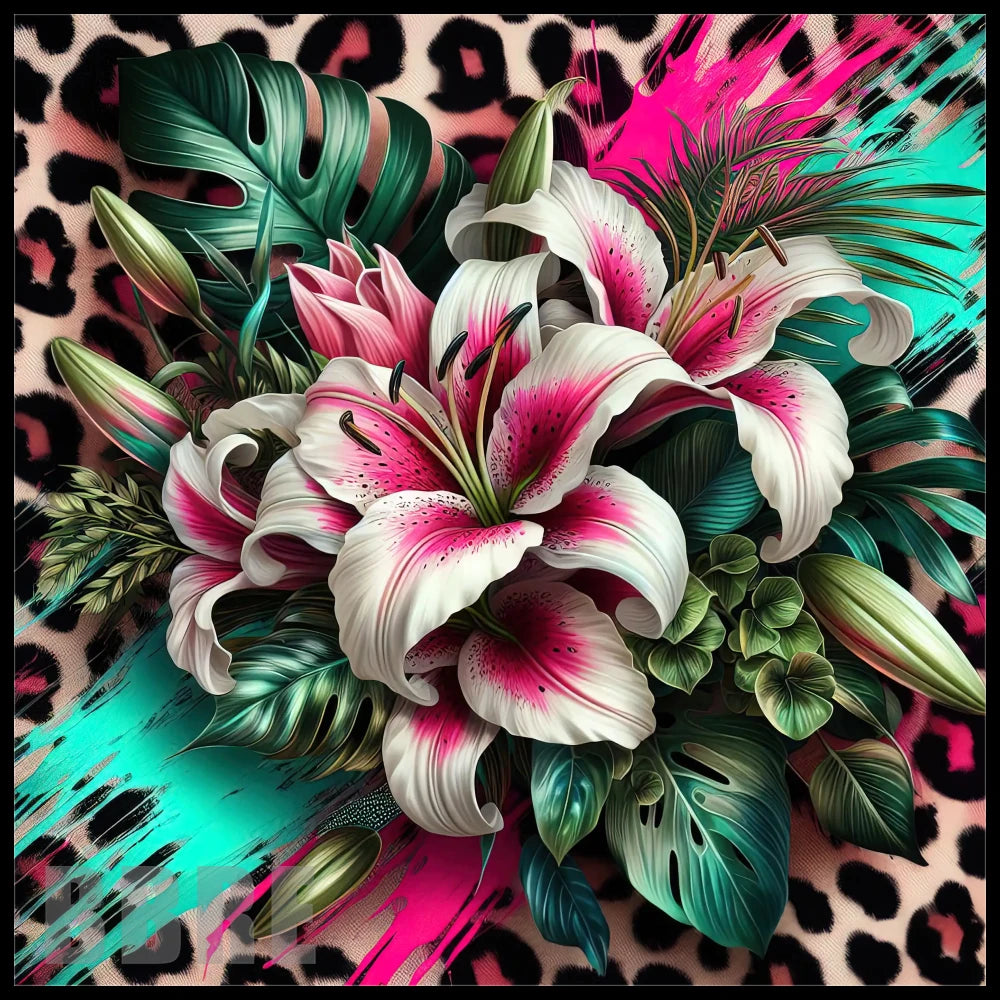Floral Burst 4 20 OZ Sublimation Wrap