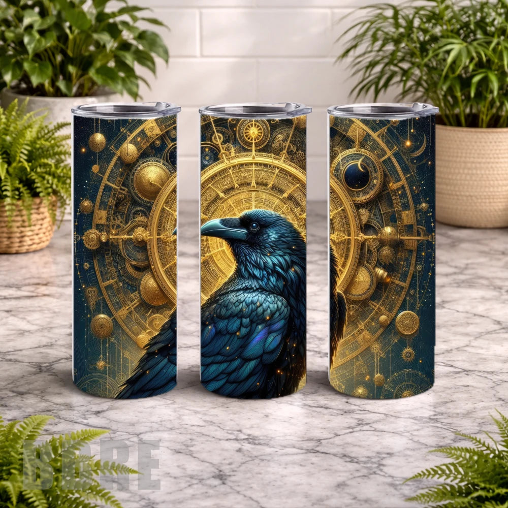 Cosmic Raven 20 OZ Wrap Mockup