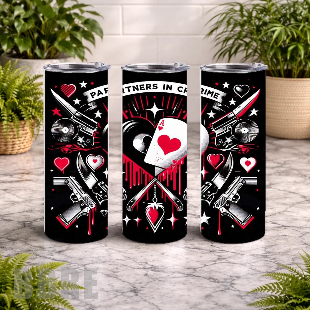 Partners In Crime 20 OZ Wrap Mockup
