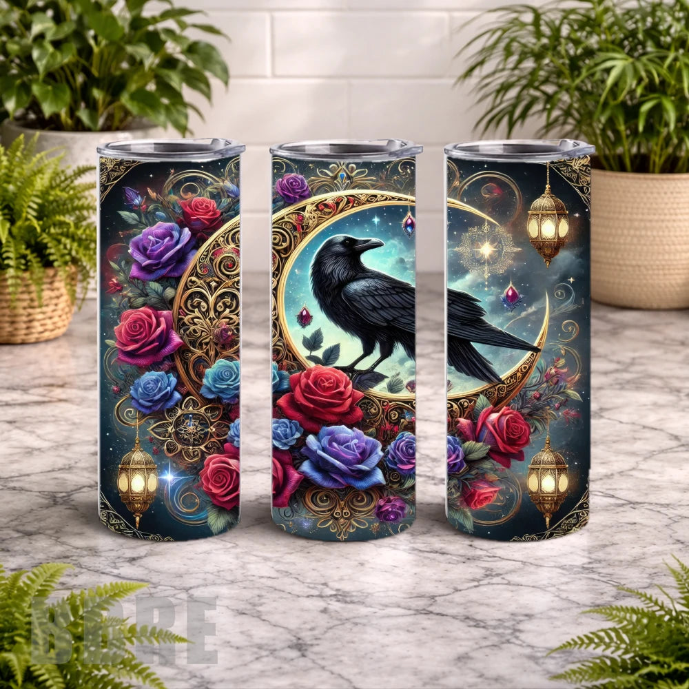 Mystic Raven 20 OZ Wrap Mockup