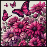 Butterfly Blooms 3 20 OZ Sublimation Wrap
