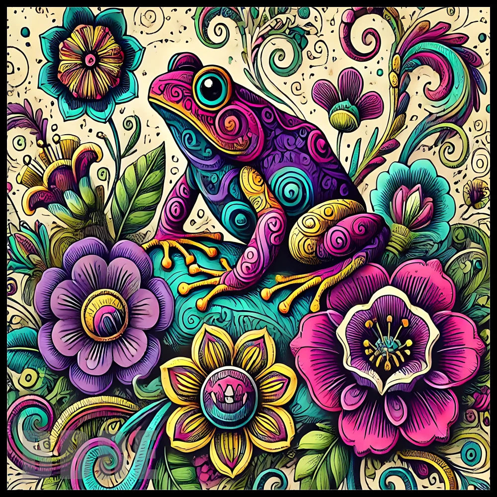 Colorful Frog 20 OZ Sublimation Wrap
