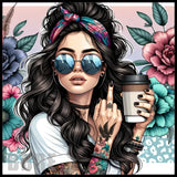 Floral Rebel 20 OZ Sublimation Wrap