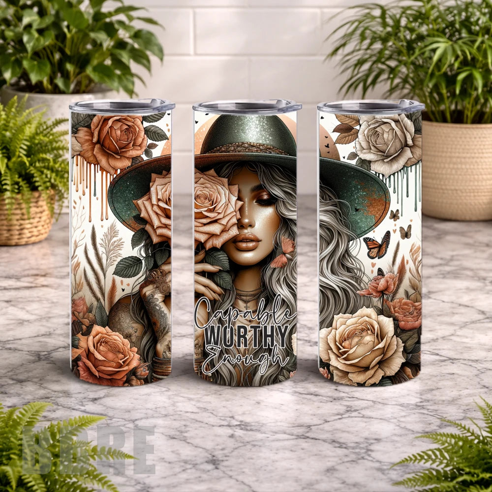 Capable Worthy 20 OZ Wrap Mockup
