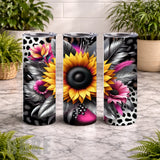 Floral Burst 6 20 OZ Wrap Mockup