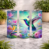 Hummingbird Paradise 2 20 OZ Wrap Mockup