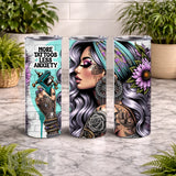 Tattooed Beauty 2 20 OZ Wrap Mockup