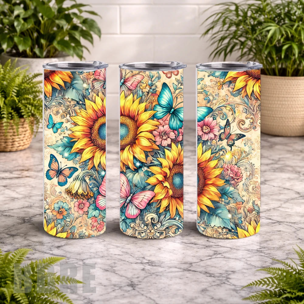Sunflower Bliss 20 OZ Wrap Mockup