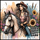 Cowgirl Tumbler 20 OZ Sublimation Wrap