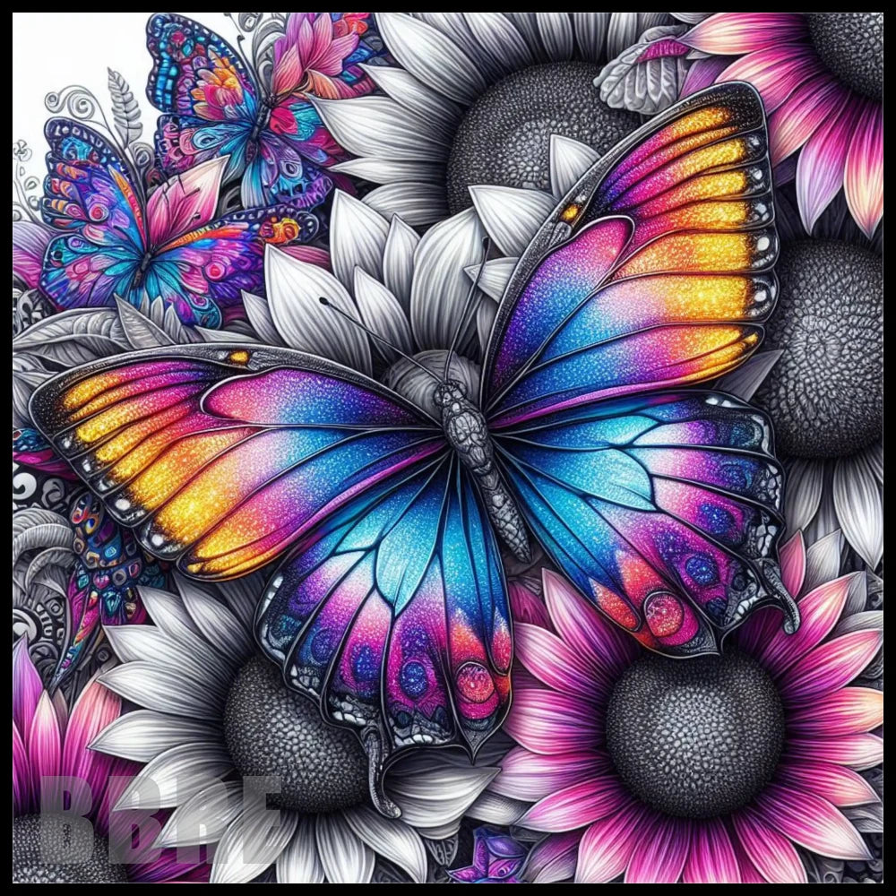 Butterfly Bloom 10 20 OZ Sublimation Wrap