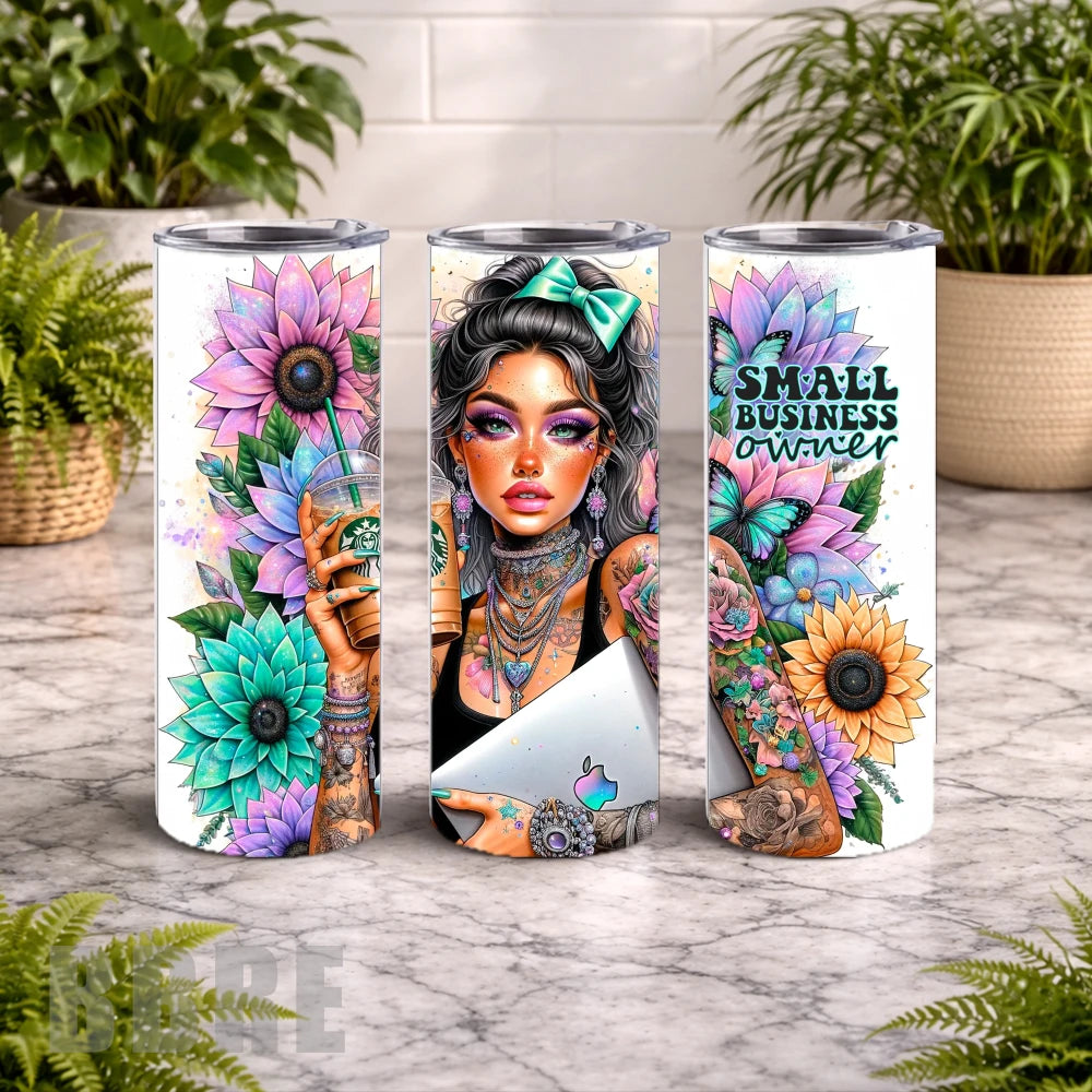 Small Business 20 OZ Wrap Mockup