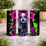 Gothic Floral 2 20 OZ Wrap Mockup