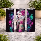 Angel Skull 20 OZ Wrap Mockup