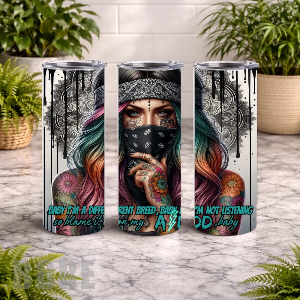 Colorful Rebel 2 20 OZ Wrap Mockup