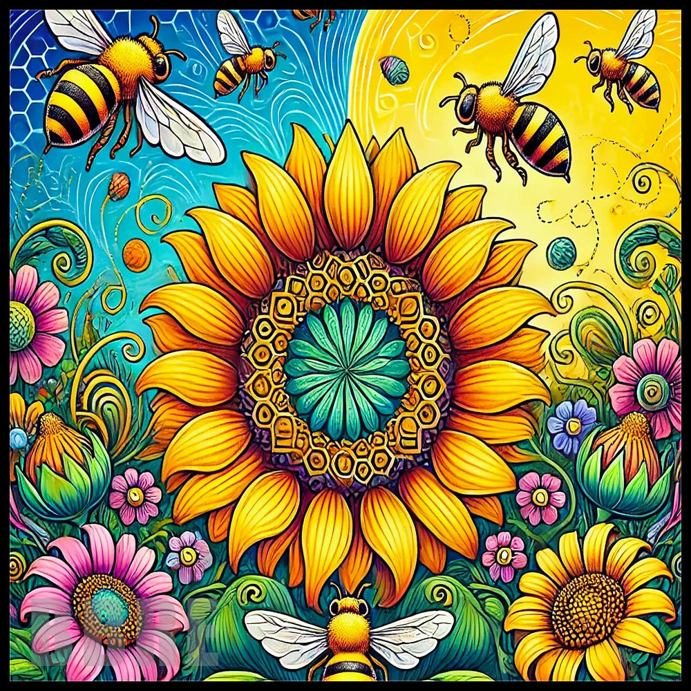 Bee Blossom 3 20 OZ Sublimation Wrap