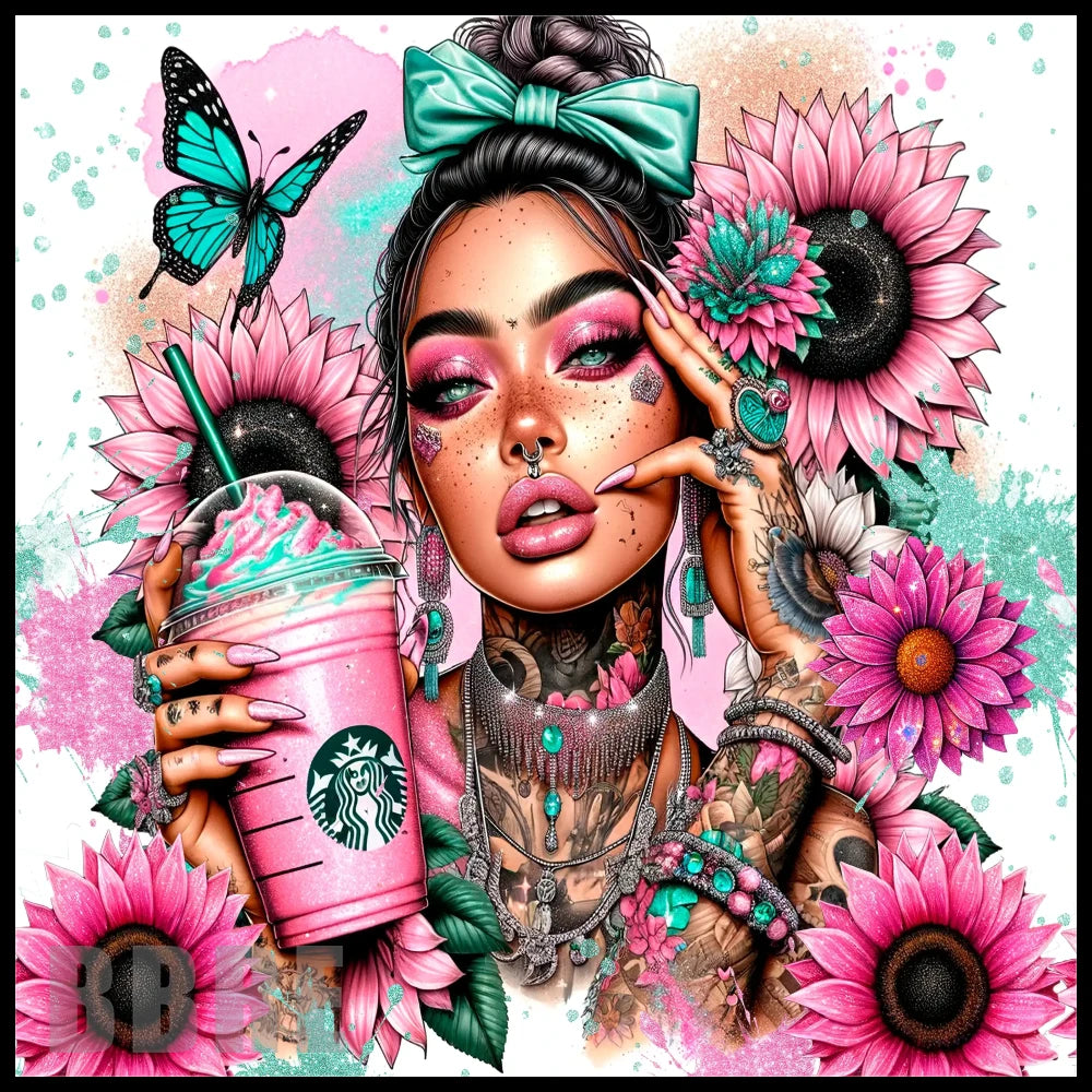 Floral Goddess 7 20 OZ Sublimation Wrap