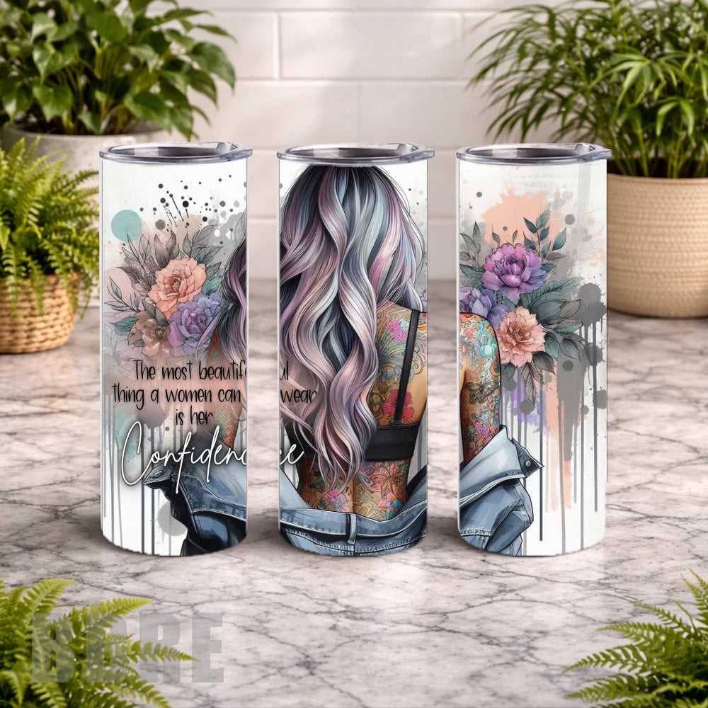 Confidence Tumbler 20 OZ Wrap Mockup
