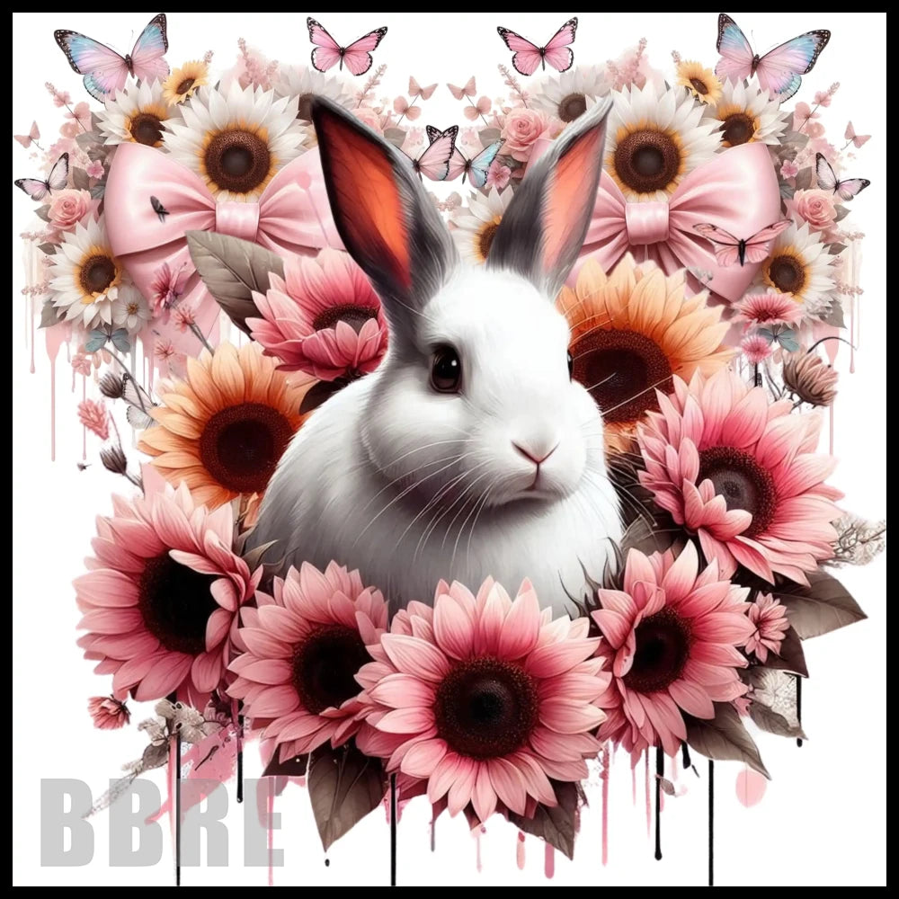 Floral Bunny 20 OZ Sublimation Wrap