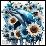 Dolphin Sunflowers 20 OZ Sublimation Wrap