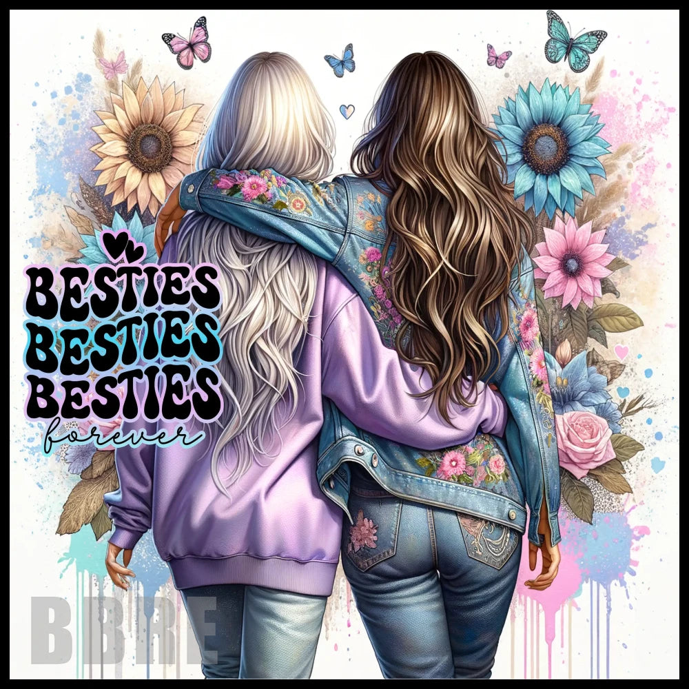 Besties Forever 20 OZ Sublimation Wrap