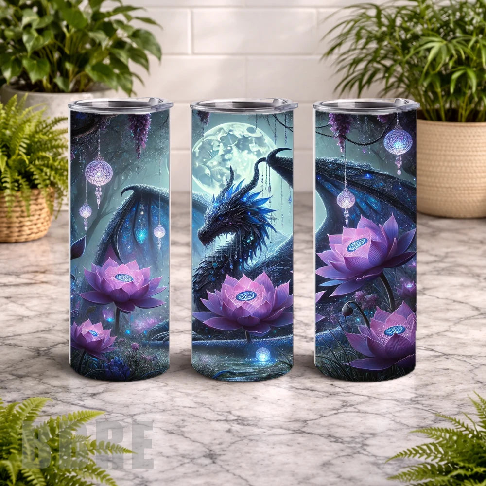 Mystical Dragon 20 OZ Wrap Mockup