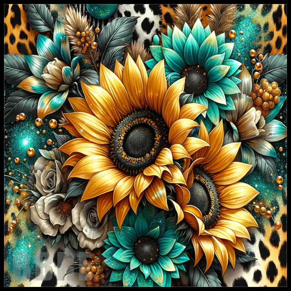 Floral Burst 10 20 OZ Sublimation Wrap