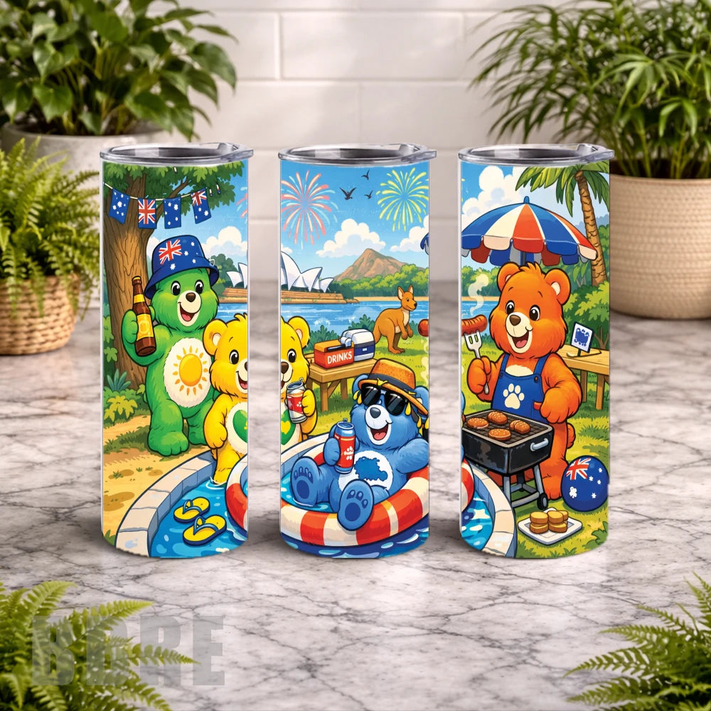 Celebration Bears 20 OZ Wrap Mockup