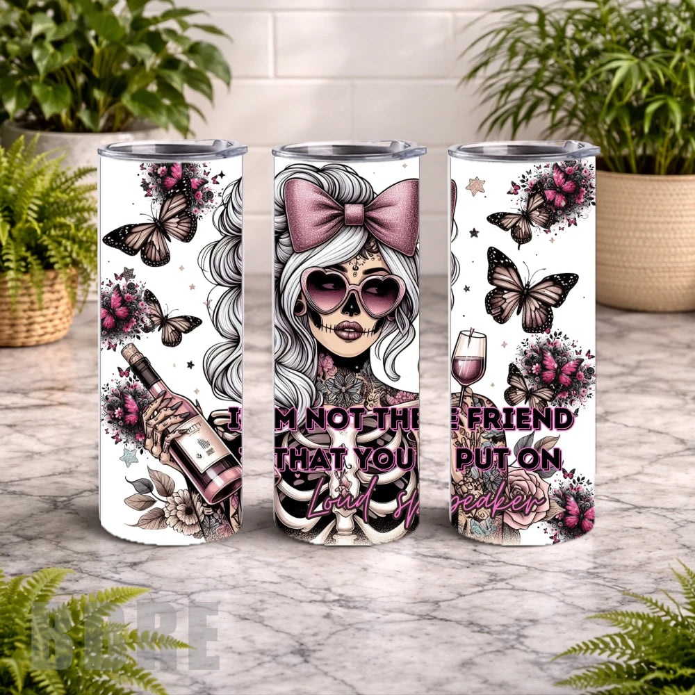 Skeleton Glam 20 OZ Wrap Mockup