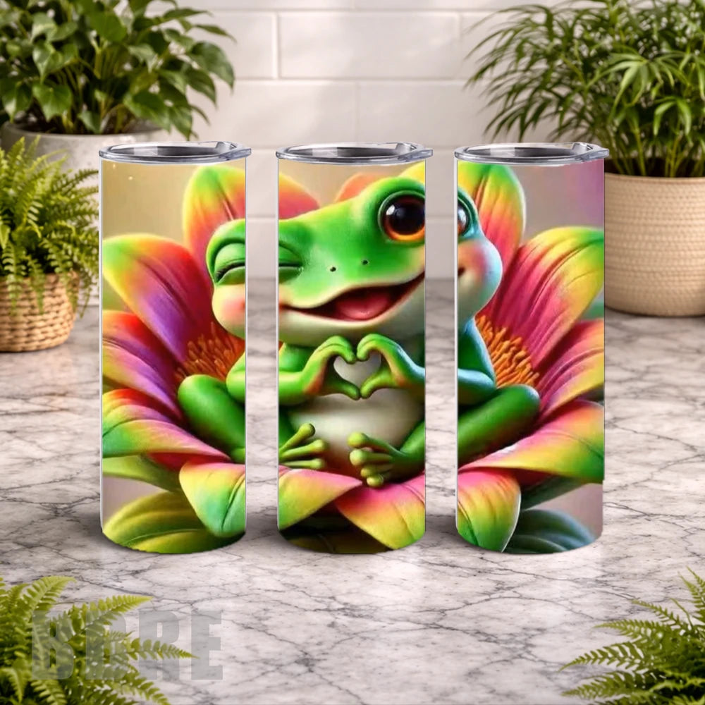 Happy Frog 20 OZ Wrap Mockup