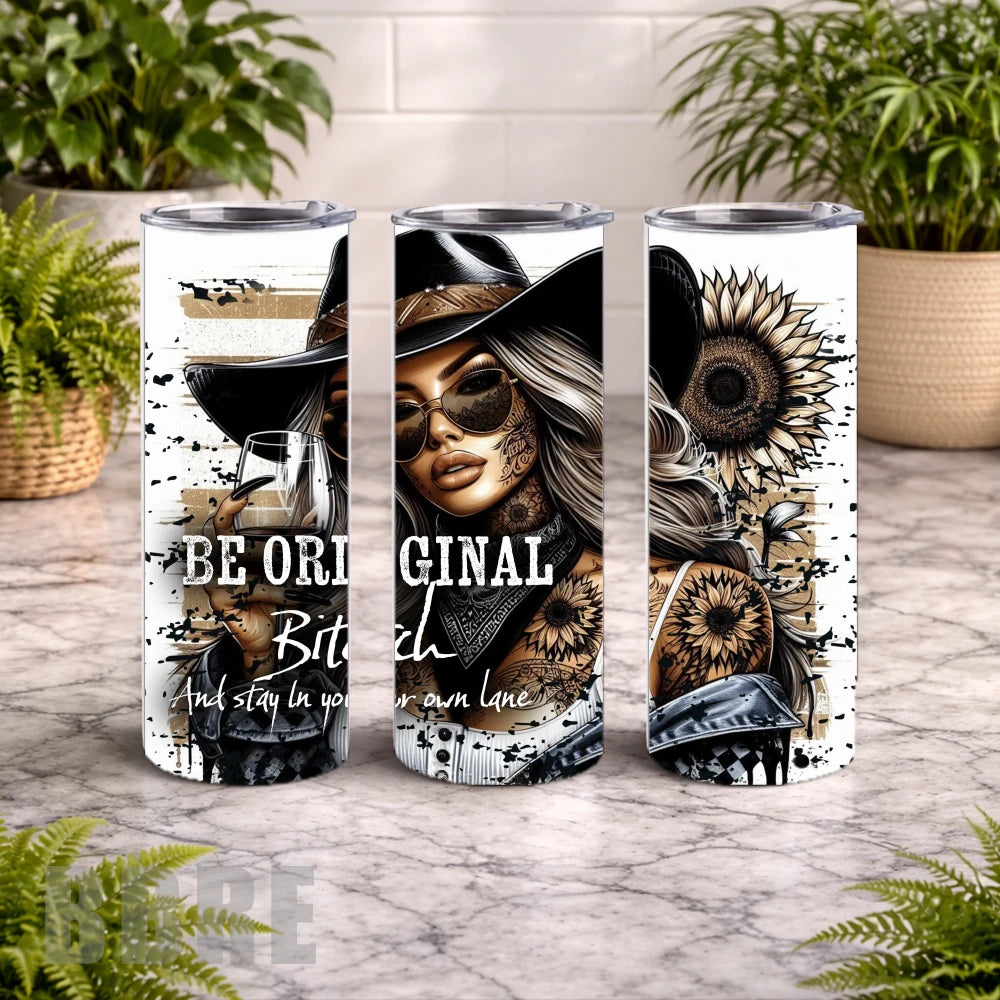 Sunflower Queen 3 20 OZ Wrap Mockup